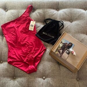 Talia Collins Asymmetrical Swimsuit